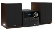 Wieże - Sharp XL-B517D 15W CD USB FM DAB+ Bluetooth Czarno-Brązowy - miniaturka - grafika 1