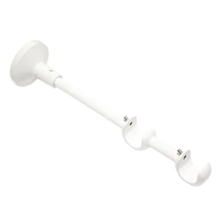 Wspornik do karnisza 19 mm podwójny biały mat 210 mm Inspire - Karnisze - miniaturka - grafika 1