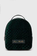 Plecaki - Love Moschino plecak damski kolor zielony mały gładki JC4133PP1LLK100A - miniaturka - grafika 1