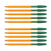 Długopisy - Bic Original długopis klasyczny orange ZIELONY ZESTAW x10 - miniaturka - grafika 1