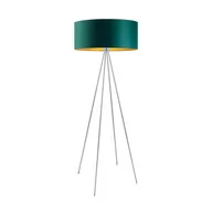 Lampy stojące - LYSNE, lampa podłogowa IBIZA GOLD, zieleń butelkowa ze złotym wnętrzem - miniaturka - grafika 1