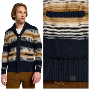 Lee FRONTIER CARDIGAN Navy gruby bawełniany rozpinany granatowy sweter L - Swetry męskie Lee FRONTIER CARDIGAN Navy gruby bawełniany rozpinany granatowy sweter L - Swetry męskie - miniaturka - grafika 1