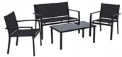 Meble ogrodowe - MEBLE OGRODOWE ZESTAW komplet na taras ogród STÓŁ fotele sofa - miniaturka - grafika 1