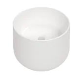 Umywalki - Deante Arnika Umywalka nablatowa 37,5 cm biała CGN6U32 - miniaturka - grafika 1