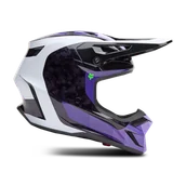 Kaski motocyklowe - Kask Cross FOX V3 RS Grid Czarny/FioletowyXXL - miniaturka - grafika 1