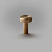 Klamki - Gałka meblowa Nena S Mosiężna Szczotkowana Nielakierowana - miniaturka - grafika 1