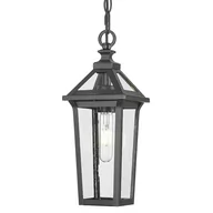 Lampy sufitowe - Wisząca lampa salonowa Zurich P01623BK Cosmolight metal IP23 szkło czarny - miniaturka - grafika 1