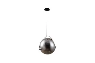 Azzardo Lampa wisząca Rufus styl designerski szkło przydymione srebrny czarny AZ3174 - Lampy sufitowe - miniaturka - grafika 1