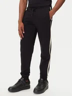 Spodnie sportowe męskie - EA7 Emporio Armani Spodnie dresowe 7M000974 AF10377 UC001 Czarny Regular Fit - miniaturka - grafika 1