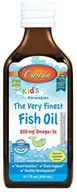 Suplementy naturalne - Carlson Labs - Kid's Olej Rybny, 800mg, Cytryna, Płyn, 200 ml - miniaturka - grafika 1