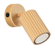 Lampy ścienne - Nowoczesny złoty kinkiet metalowy z włącznikiem - D291 A5-C54 - miniaturka - grafika 1