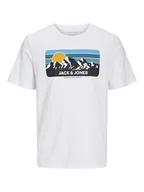 Koszulki męskie - Jack & Jones Koszulka w kolorze białym - miniaturka - grafika 1