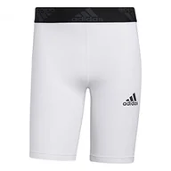 Rajstopy - adidas adidas Męskie rajstopy Tf Sho Tight biały S GL9883 - miniaturka - grafika 1