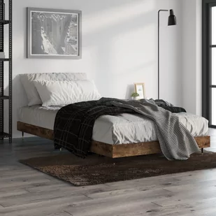 Rama łóżka, przydymiony dąb, 100x200cm, materiał drewnopochodny Lumarko! - Łóżka - miniaturka - grafika 1