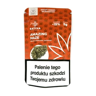 Sativa Poland, CBD Kwiaty Konopi ”Amazing Haze”, 5g - Suplementy naturalne - miniaturka - grafika 1
