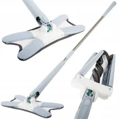 Miotły, szufle, mopy - PŁASKI MOP DO MYCIA PODŁOGI Z WYCISKACZEM OBROTOWY TWIST WYCISKANY - miniaturka - grafika 1