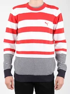 Swetry męskie - Sweter Puma Striped Sailing Sweater 554124-01 - PUMA - miniaturka - grafika 1