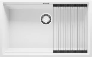Zlew BRANDE SWIFT SLIM 760-80 WHITE (biały) zwijany ociekacz ROLLMATA - Zlewozmywaki - miniaturka - grafika 1