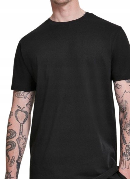 Urban Classics T-Shirt Męski Bawełniany Czarny Plus Size Xx J2A