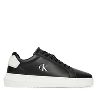Sneakersy męskie - Sneakersy Calvin Klein Jeans Chunky Cupsole Ru Patch Lth YM0YM01296 Czarny - miniaturka - grafika 1