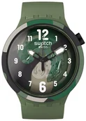 Zegarki męskie - Zegarek Swatch SB05G108-5300 LOOK RIGHT THRU GREEN PAY! - miniaturka - grafika 1