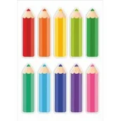 Przybory szkolne - LearnHow Dekoracje - kolorowe kredki 10 szt. - miniaturka - grafika 1