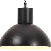 Lampy sufitowe - VidaXL Lampa wisząca, 25 W, czarna, okrągła, 48 cm, E27 320565 - miniaturka - grafika 1