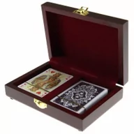 Gry karciane - Piatnik Karty lux w pudełku drewnianym - miniaturka - grafika 1