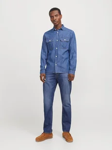Jack & Jones Dżinsy "Chris" w kolorze niebieskim - Spodnie męskie - miniaturka - grafika 1