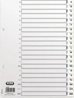 Segregatory - Segregator Elba Elba 400020999, Alphabetic tab index, Polypropylene PP, White, Portrait, A - miniaturka - grafika 1