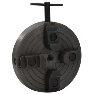 Uchwyt tokarski, 4 szczęki, złącze M18, stal, czarny, 150x63 mm Lumarko! - Stoły warsztatowe - miniaturka - grafika 1