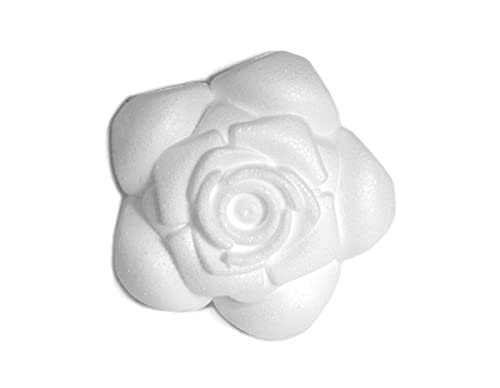 INNSPIRO Róża porex 9 cm. Torba do zawieszenia 6u. Kwiaty, Biały, 6