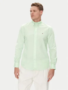 Tommy Hilfiger Koszula MW0MW37550 Zielony Regular Fit - Koszule męskie - miniaturka - grafika 1