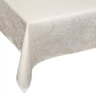 Obrusy i serwetki - Obrus żakardowy, plamoodporny, 140x220 cm, kremowy - miniaturka - grafika 1