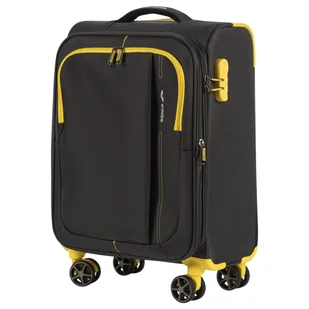 Walizka miękka kabinowa AVOCENT Wings 19" DARK GREY / YELLOW - Walizki - miniaturka - grafika 1