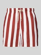 Kąpielówki męskie - Spodenki kąpielowe ze wzorem w paski model ‘DANE’ - miniaturka - grafika 1