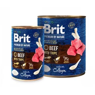 Brit Premium By Nature Beef & Tripe puszka 800g - Mokra karma dla psów - miniaturka - grafika 1
