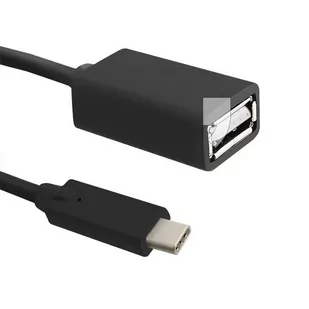 Qoltec Kabel USB 2.0 A żeński / USB 3.1 typC męski 0,25m KKQTKUBU0430 [7445186] - Kable USB - miniaturka - grafika 2