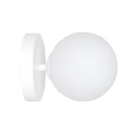 Lampy ścienne - Emibig Lighting biała lampa ścienna szklana kula BIOR K1 WHITE 1021/K1 nowoczesny minimalistyczny kinkiet do lustra 1021/K1 - miniaturka - grafika 1