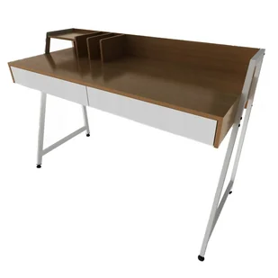 Biurko Nowoczesne Z Szufladami Przegrodami Jasny Dąb Loft Premium 100 Cm - Biurka - miniaturka - grafika 1