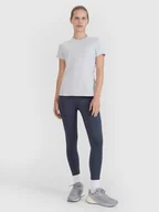 Legginsy - Damskie legginsy do biegania 4F 4FWSS25TFTIF319 - granatowe - miniaturka - grafika 1