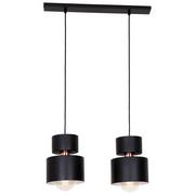 Lampy sufitowe - Aldex Lampa wisząca 2 punktowa Kadm czarno miedziana 1029H1 - 1029H1 - miniaturka - grafika 1