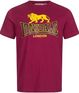 T-shirt Lonsdale TAVERHAM bordowy-L - Koszulki męskie - miniaturka - grafika 1