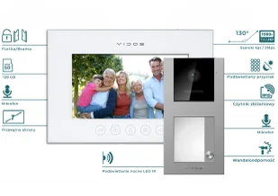 Zestaw wideodomofon WiFi M11W+S11-1  - Vidos X - Wideodomofony - miniaturka - grafika 6