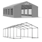 Pawilony ogrodowe - Namiot Imprezowy Całoroczny 6x8 Szary WINTER ISD - miniaturka - grafika 1
