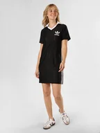 Sukienki - adidas Originals Sukienka damska Kobiety Sztuczne włókno czarny w paski, S - miniaturka - grafika 1