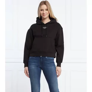 CALVIN KLEIN JEANS Bluza | Cropped Fit - Bluzy damskie - miniaturka - grafika 1