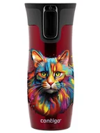 Kubki termiczne - Kubek termiczny Contigo West Loop 2.0 470ml - Kot - Czerwony - miniaturka - grafika 1