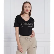 Koszulki i topy damskie - Armani Exchange T-shirt | Regular Fit - miniaturka - grafika 1