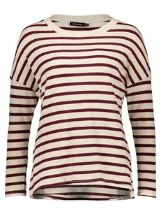 Sublevel Sweter w kolorze kremowo-ciemnobrązowym - Swetry damskie - miniaturka - grafika 1